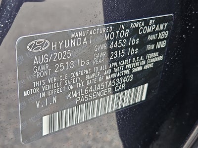 2026 Hyundai Sonata SEL Sport