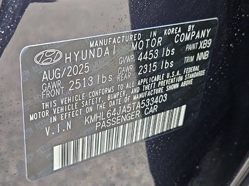 2026 Hyundai Sonata SEL Sport