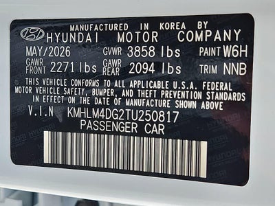 2026 Hyundai Elantra SEL Sport
