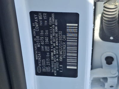 2026 Hyundai Elantra Hybrid SEL Sport