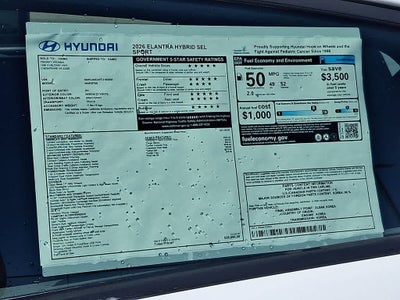 2026 Hyundai Elantra Hybrid SEL Sport