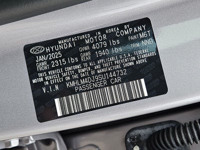 2025 Hyundai Elantra Hybrid SEL Sport