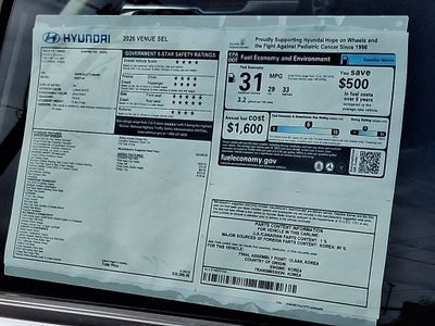 2026 Hyundai Venue SEL