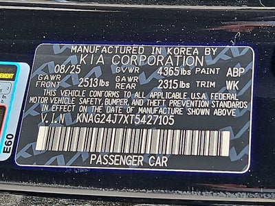 2026 Kia K5 LXS