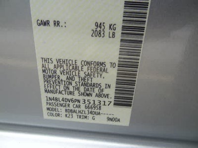 2023 Nissan Altima 2.5 SV