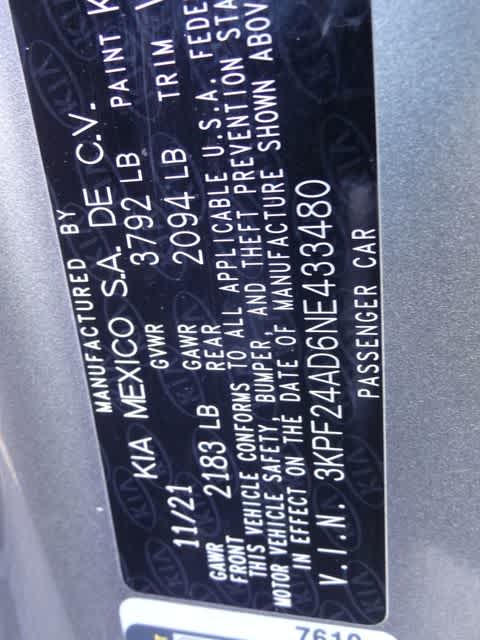 2022 Kia Forte LXS