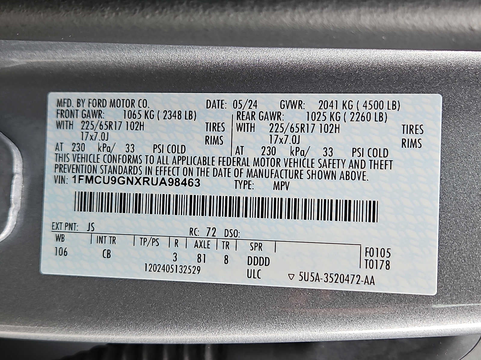 2024 Ford Escape Active