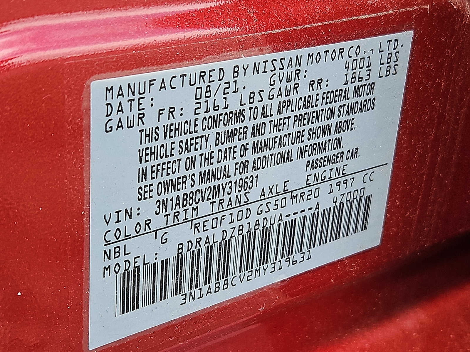 2021 Nissan Sentra SV