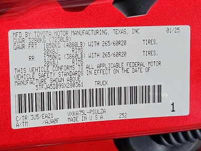 2025 Toyota Tundra Limited
