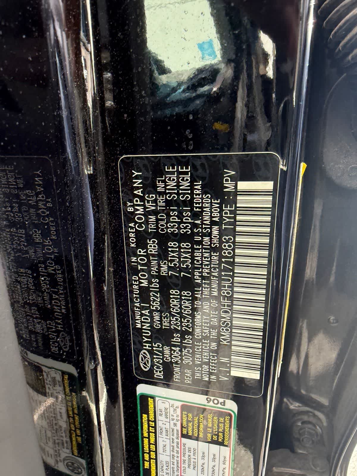 2017 Hyundai Santa Fe SE