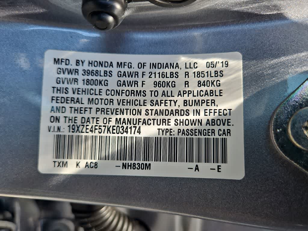 2019 Honda Insight EX