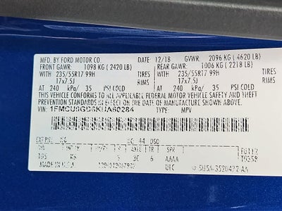 2019 Ford Escape SE