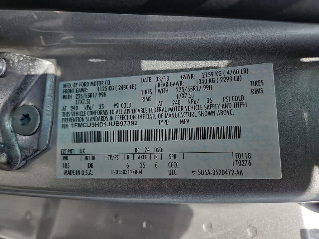 2018 Ford Escape SEL
