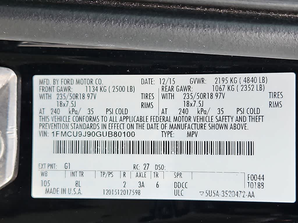 2016 Ford Escape Titanium