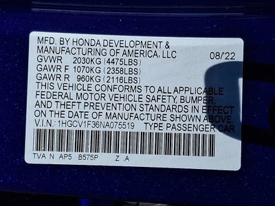 2022 Honda Accord Sport