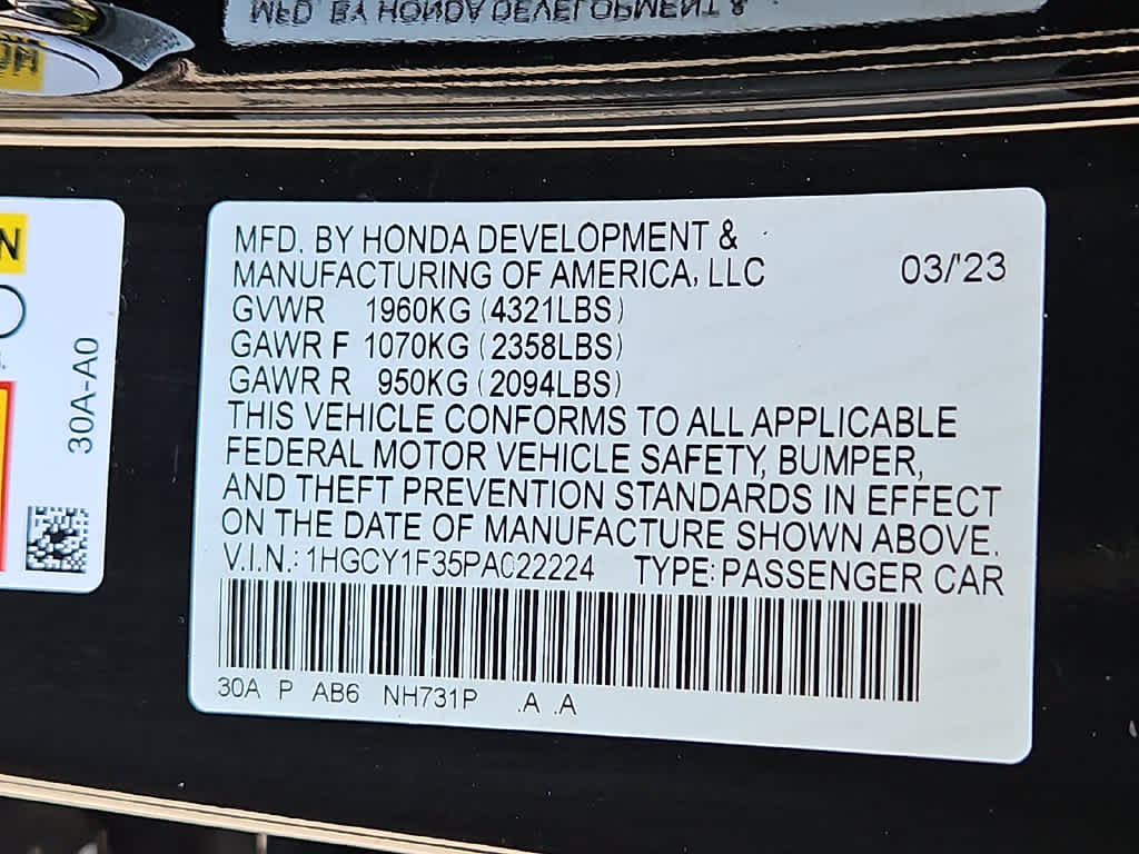 2023 Honda Accord EX