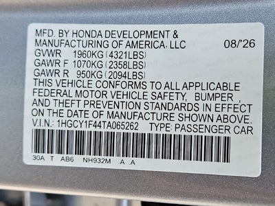 2026 Honda Accord SE