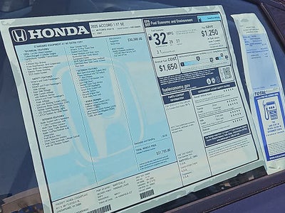 2025 Honda Accord SE