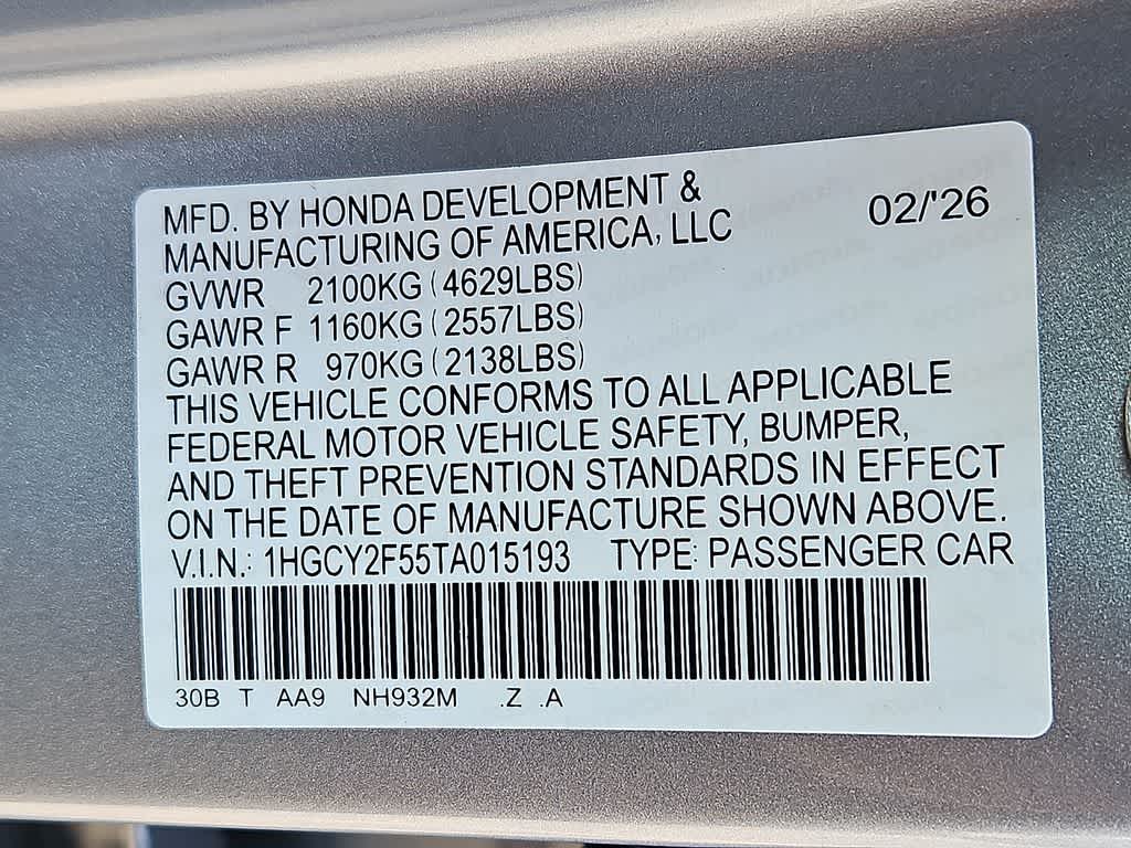 2026 Honda Accord Sport