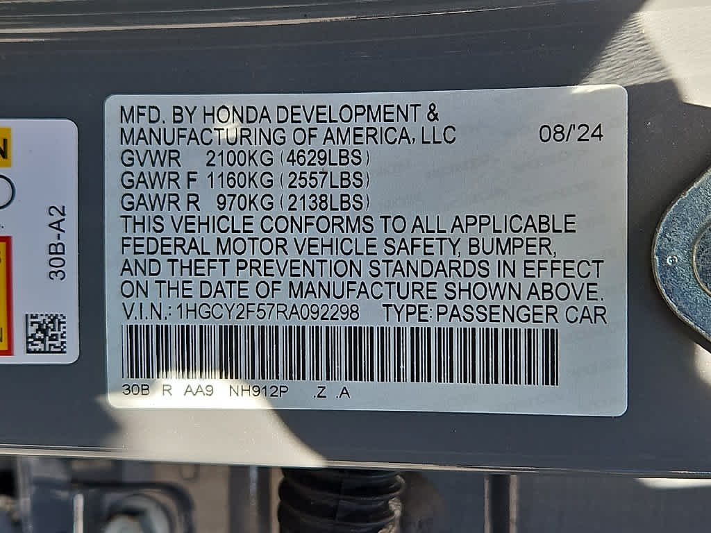 2024 Honda Accord Hybrid Sport