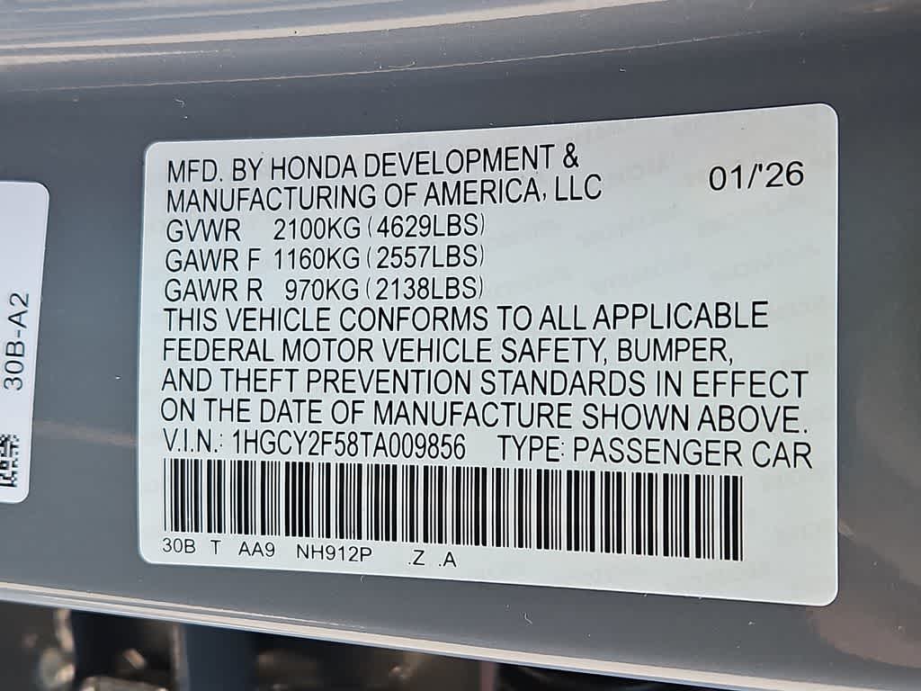 2026 Honda Accord Sport