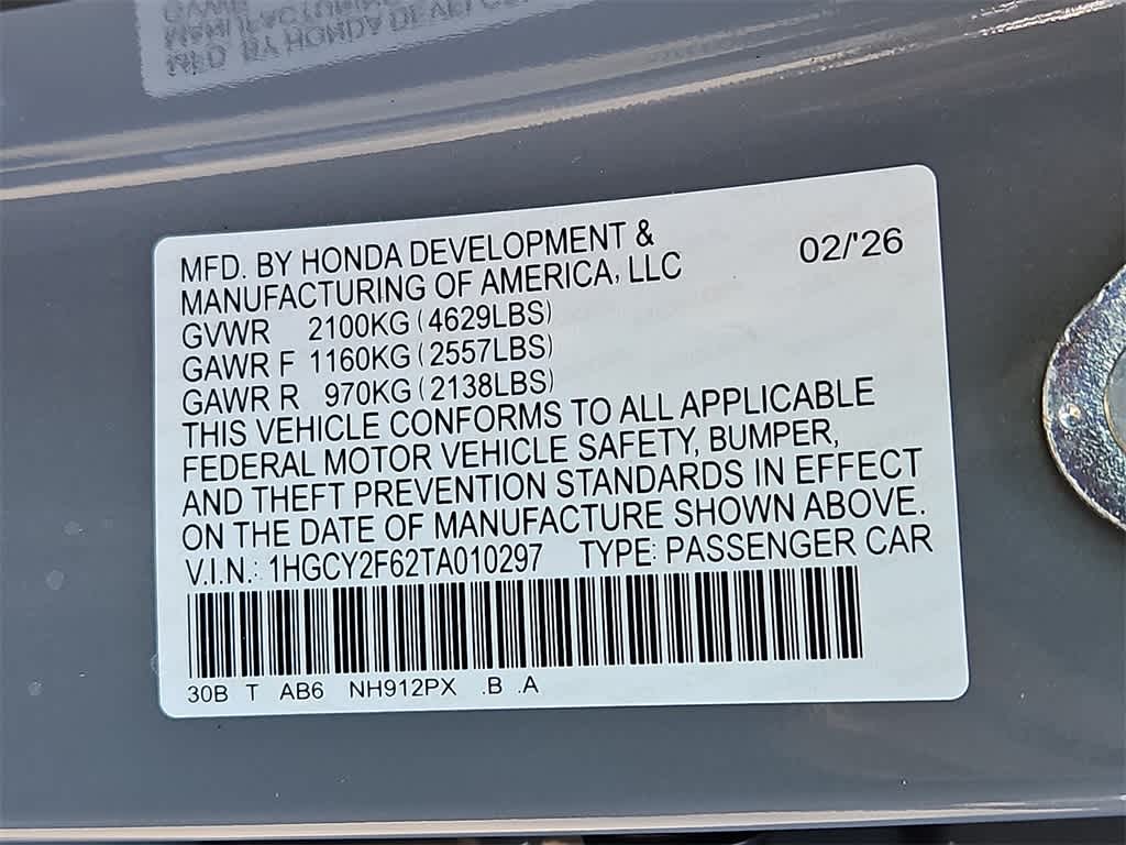 2026 Honda Accord EX-L