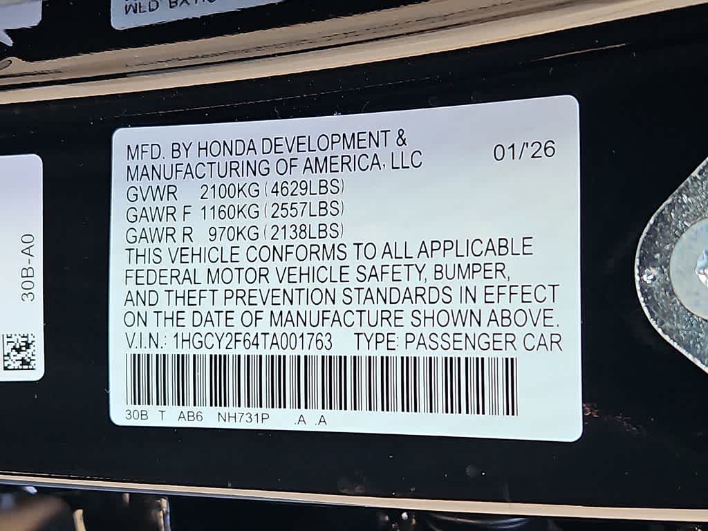 2026 Honda Accord EX-L