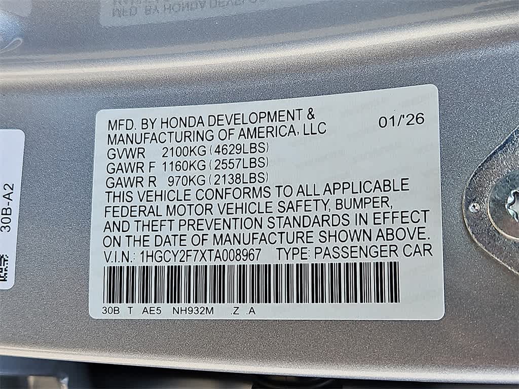 2026 Honda Accord Sport-L