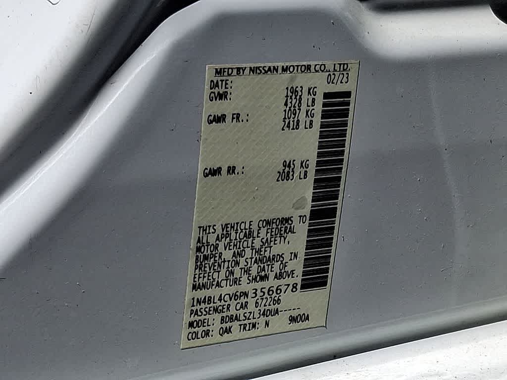 2023 Nissan Altima 2.5 SR