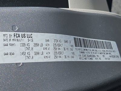 2017 Chrysler Pacifica Touring-L