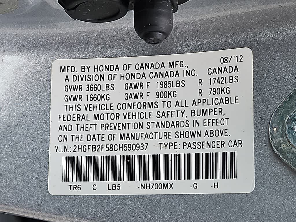 2012 Honda Civic LX