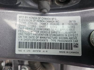2019 Honda Civic Sedan LX