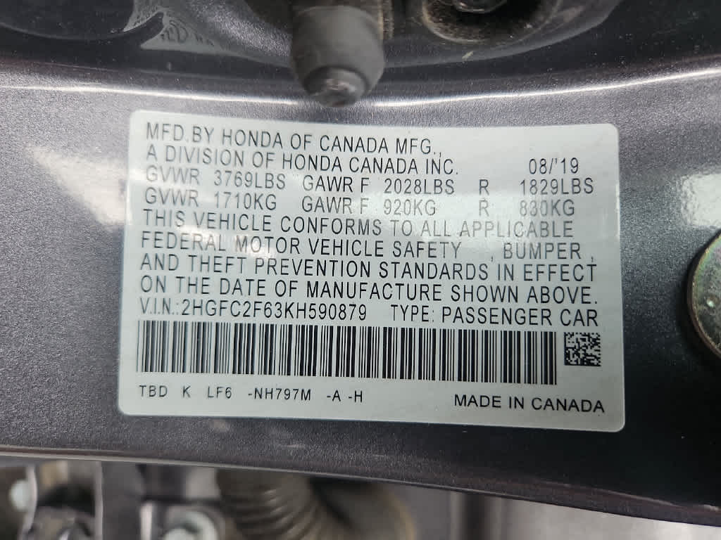 2019 Honda Civic Sedan LX