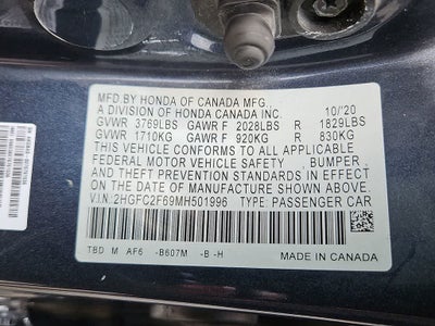 2021 Honda Civic Sedan LX