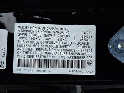 2026 Honda Civic Si Base