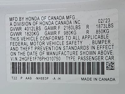 2023 Honda Civic EX