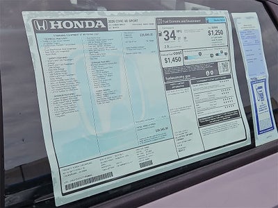 2026 Honda Civic Sport