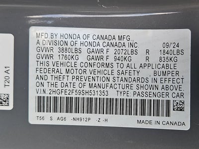 2025 Honda Civic Sport