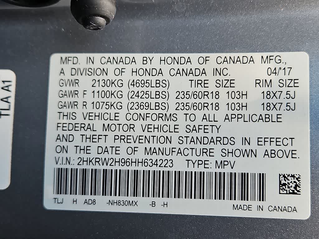 2017 Honda CR-V Touring