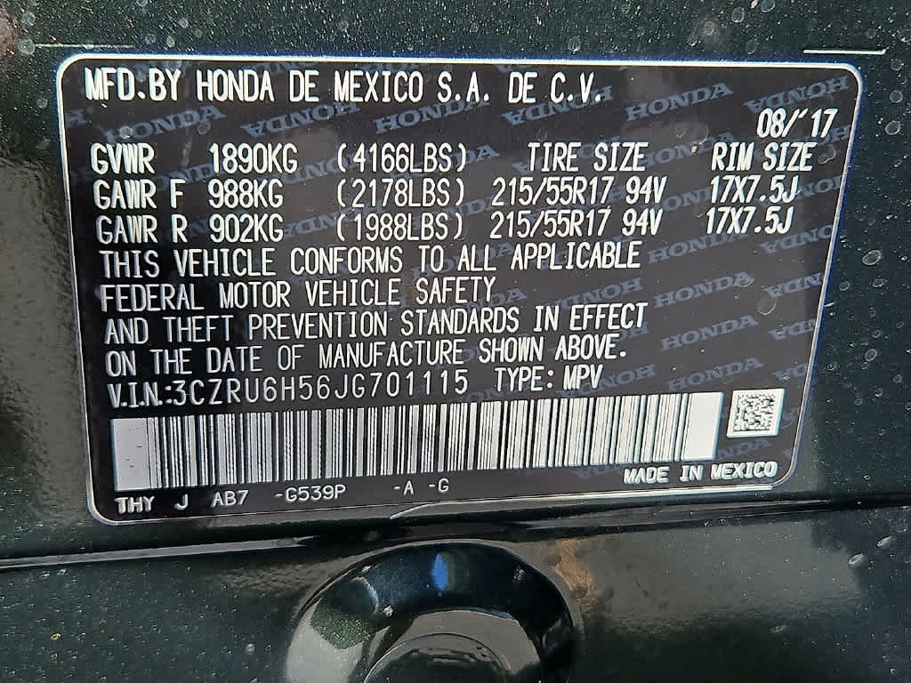 2018 Honda HR-V EX