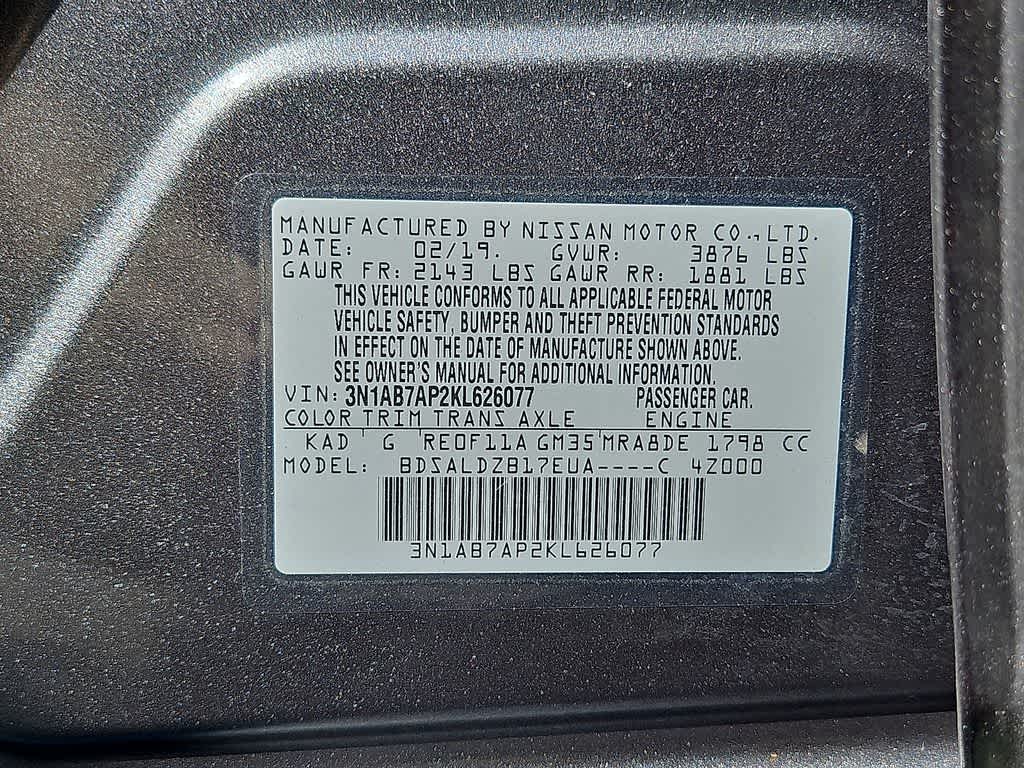 2019 Nissan Sentra SV