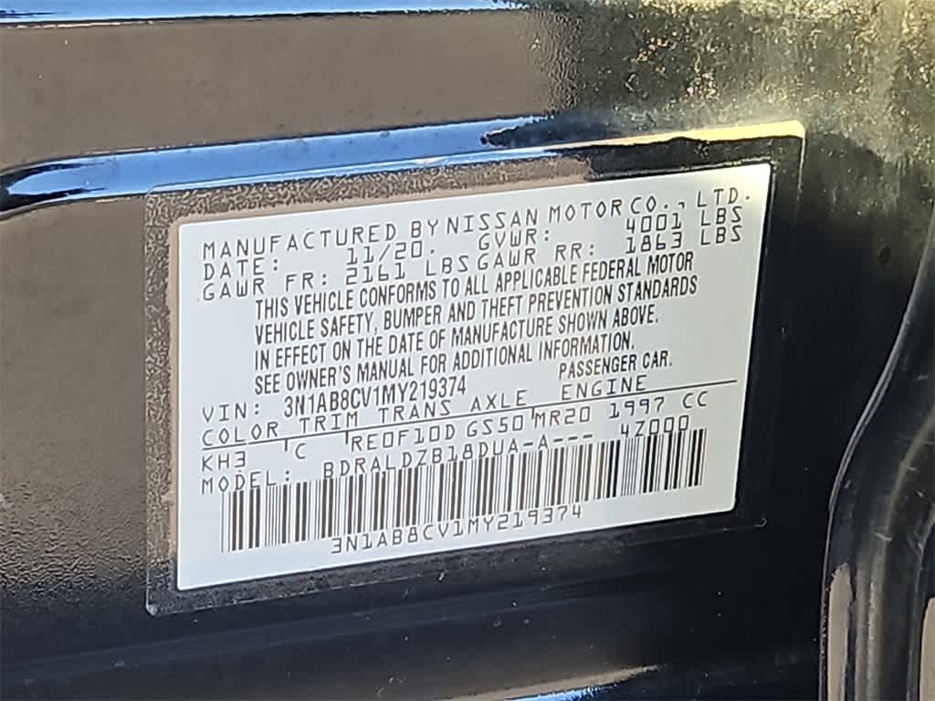 2021 Nissan Sentra SV