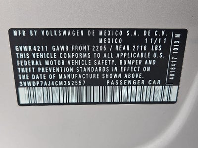 2012 Volkswagen Jetta Base