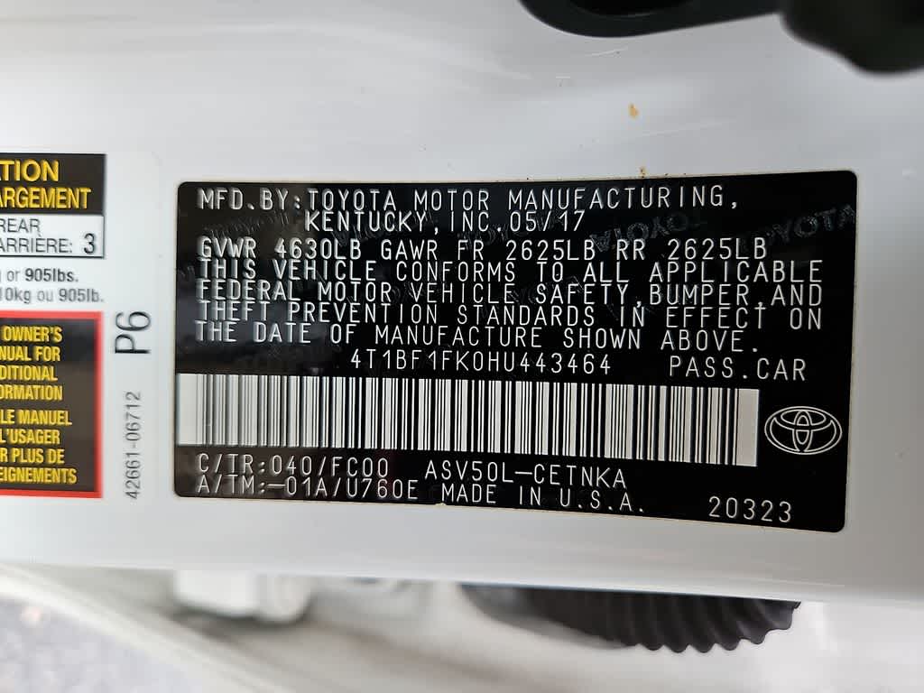 2017 Toyota Camry LE