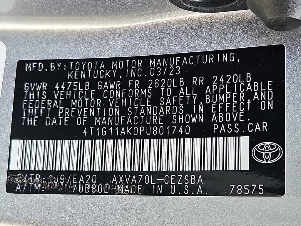 2023 Toyota Camry SE