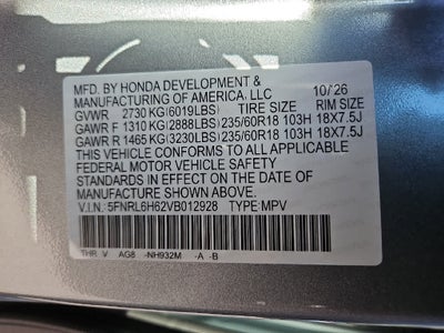 2027 Honda Odyssey EX-L