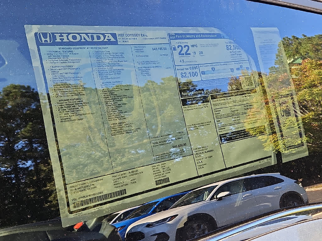 2027 Honda Odyssey EX-L