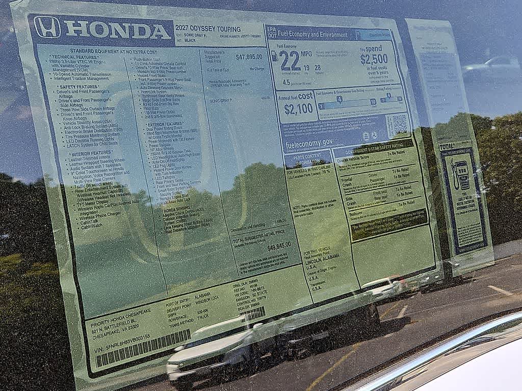2027 Honda Odyssey Touring