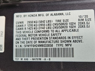 2021 Honda Pilot Special Edition