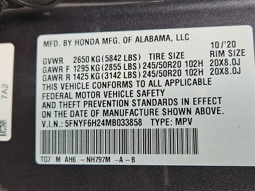2021 Honda Pilot Special Edition